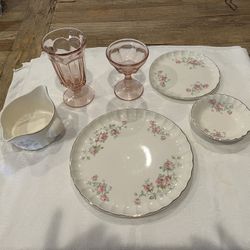 University Ware/WS George Bolero Dishes - Set Of 20! 8 Glasses And Desert Cups Plus Serving Dishes