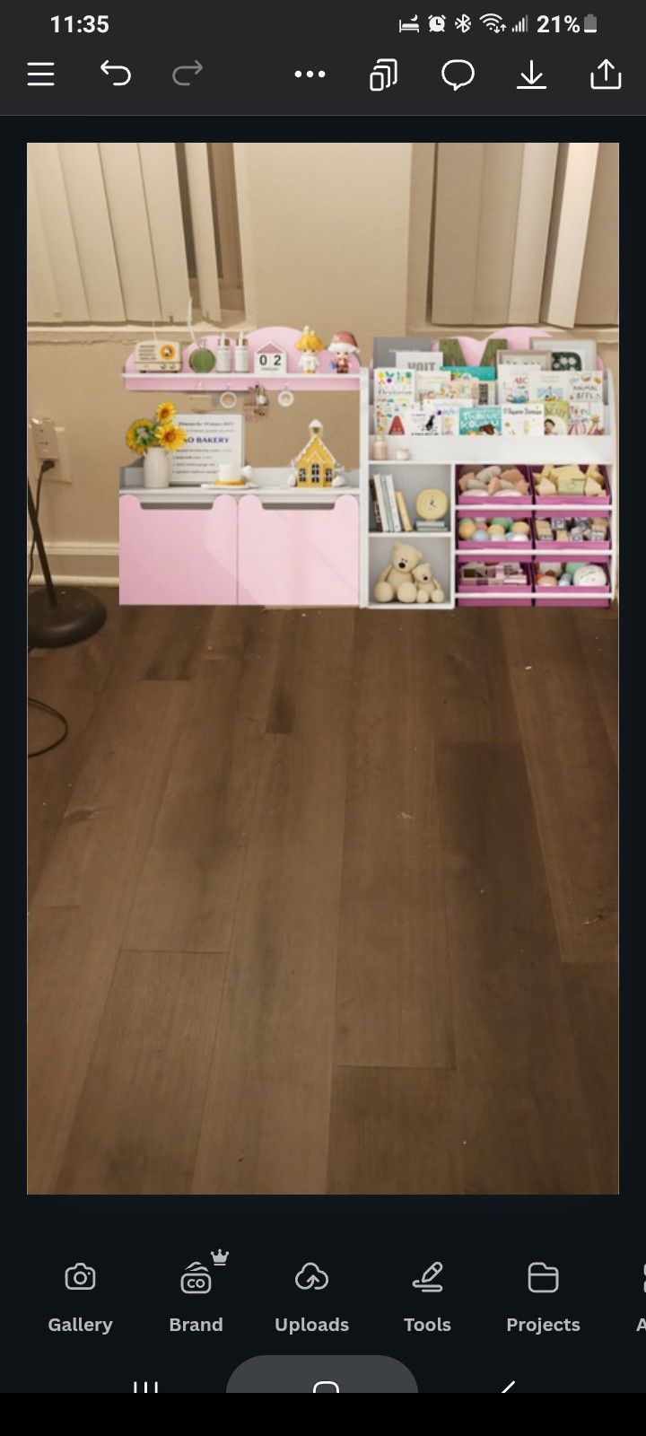Cute Girls Bookcase & Storage For Toys..etc ( Almost New), Big Ceramic Vase For Flowers....Plush Floor Mat