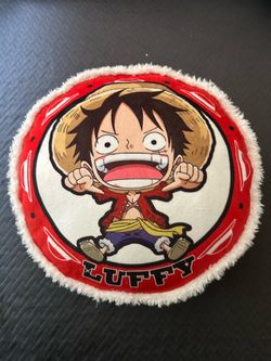 One Piece Monkey D. Luffy Round1 Exclusive Red/White Plush Pillow Cushion