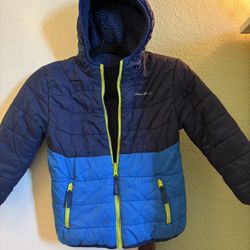 Kids Reversible Winter Jacket Blue Size 5