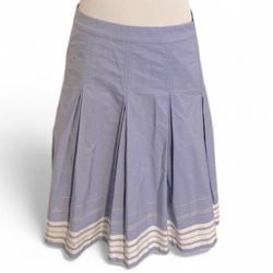 J Crew A-Line Pleated Skirt. Size 2 Cotton