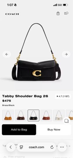 Coach Tabby Shoulder Bag 26 Black