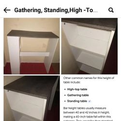 Gathering Standing High -Top Table 