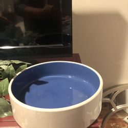 Huge, heavy, ceramic dog bowl