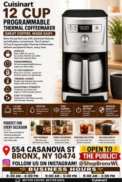 Cuisinart 12-Cup Programmable Thermal Coffeemaker