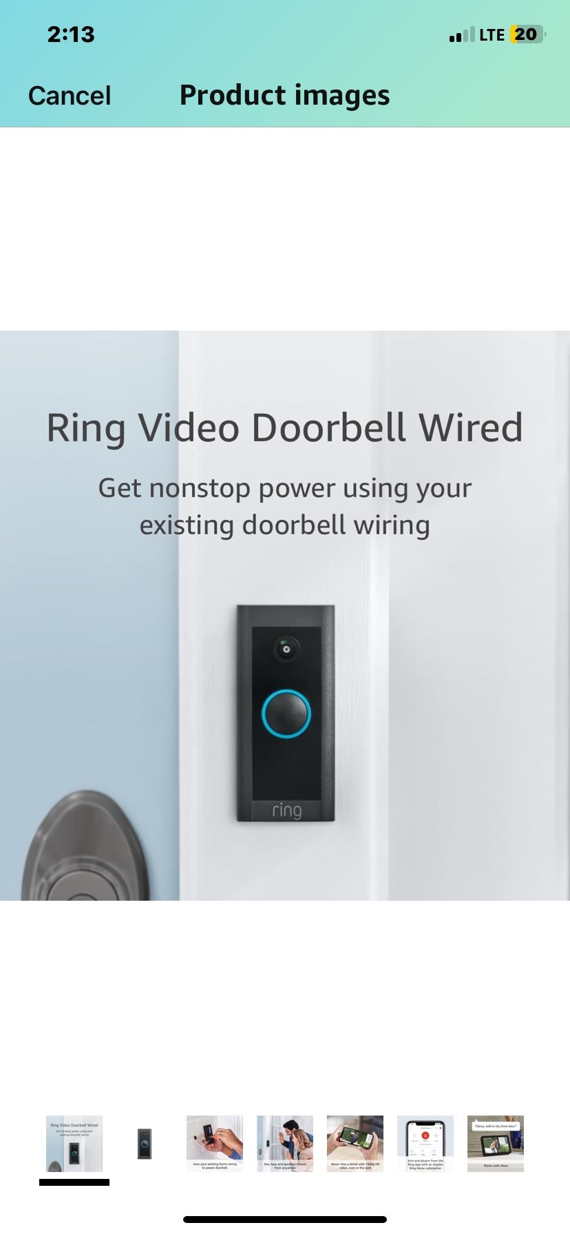 Ring Video Doorbell Wired, Use Two-Way Talk, advanced motion detection, HD camera and real-time alerts to monitor your front door (wiri