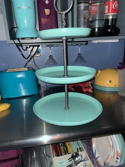  Turquoise Cupcake Tower 