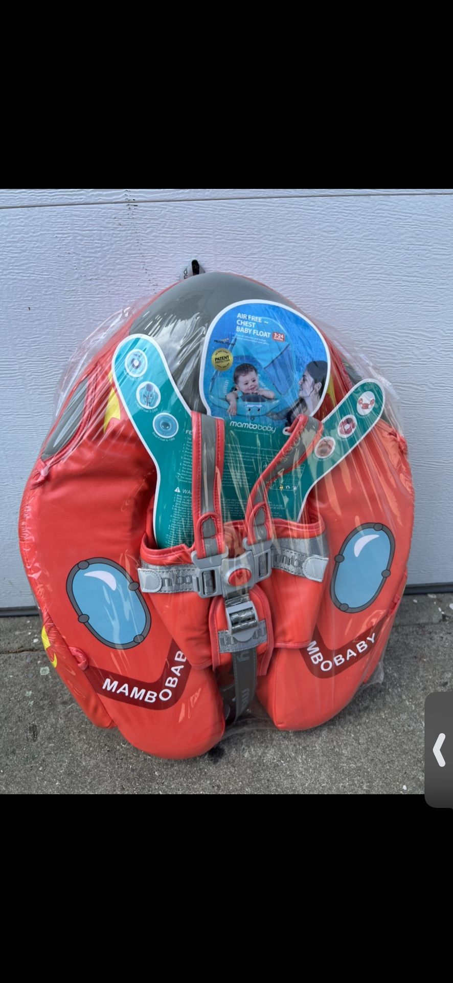 Mambobaby Swim Inflatable Adjustable Circle with Visor