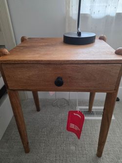 2 Wooden Bedside Powered Nightstands