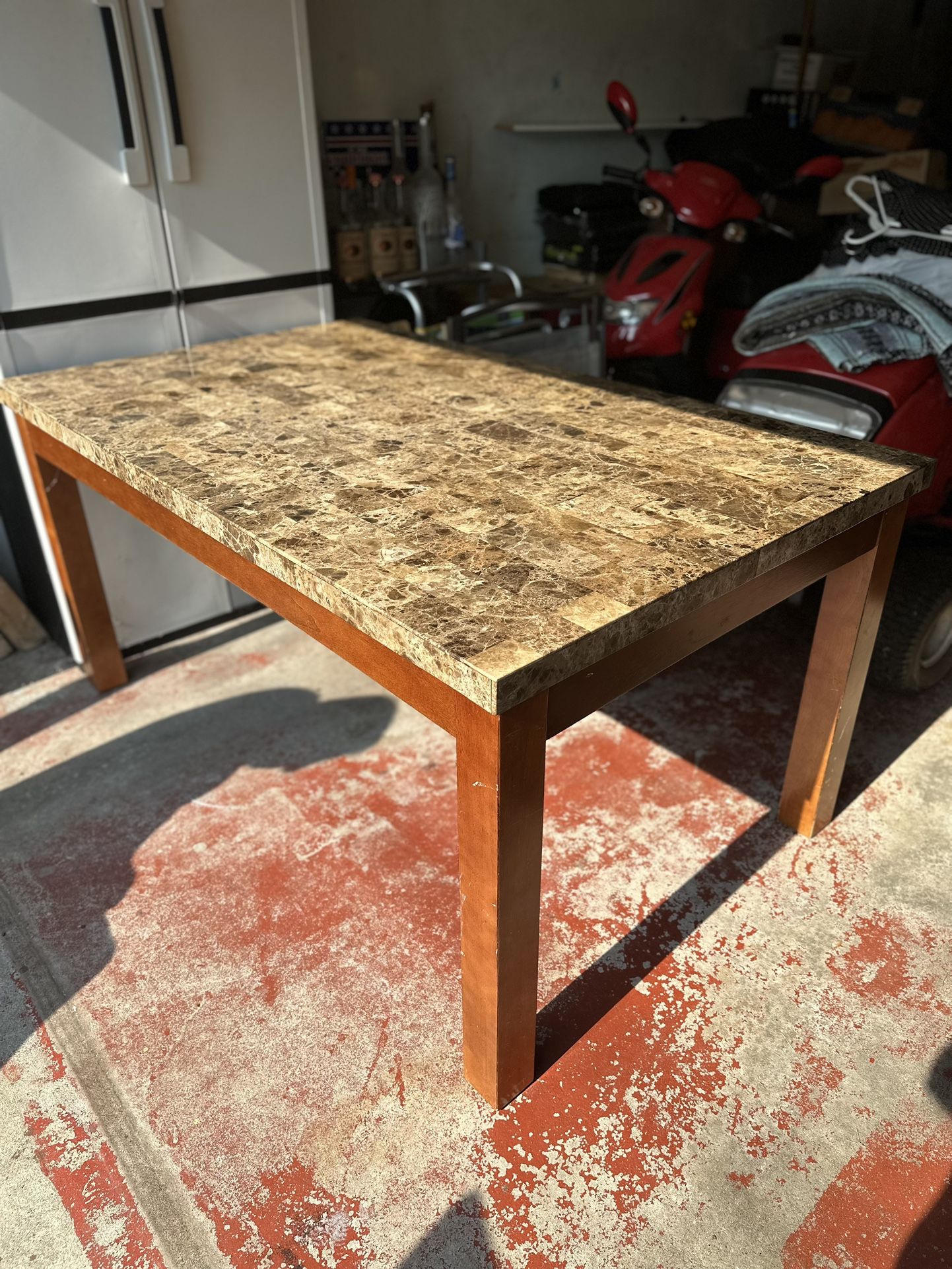 Granite Dining/Kitchen table with chairs