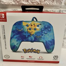 PowerA PowerA Enhanced Wired Controller for Nintendo Switch - Pikachu Tie-Dye