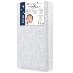 5 Inch Crib & Toddler Mattress with 88 Coil Inner Spring Support