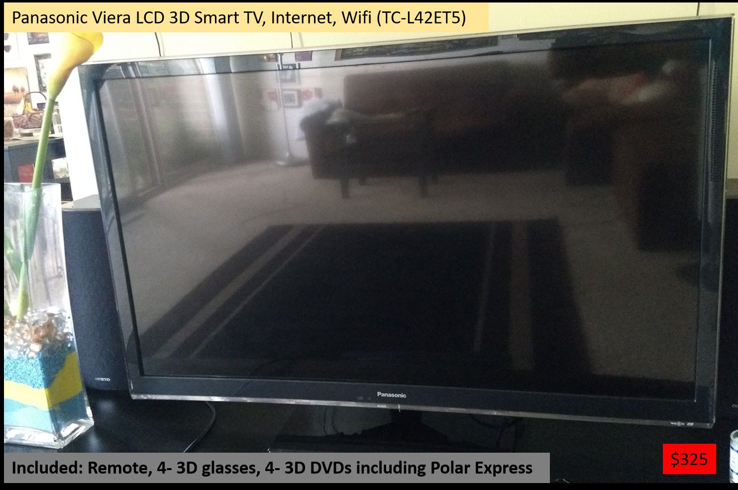 Panasonic Viera 42" LCD 3D smart TV (TC-L42ET5)