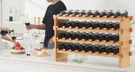 Wine bottle rack