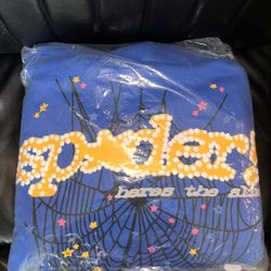 Blue Sp5der Hoodie 