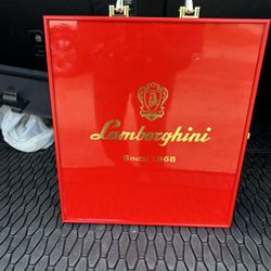 Lamborghini  3 Bottles Cart Case 