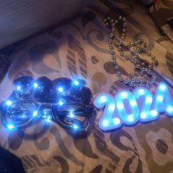 Light sunglassses and necklace