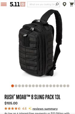 5.11 Moab 8 Sling pack 13L - New