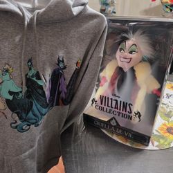 Disney Villians Doll And Hoodie Set 