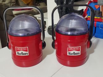 Vintage  Marlboro Unlimited Red Camping Lantern Promo