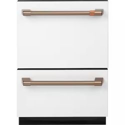 Cafe 24 in. Matte White Double Drawer Dishwasher - CDD420P4TW2