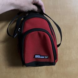 Nintendo Game Boy Advance System GBA SP Red Mini Backpack Carrying Case with Pockets Travel Holder