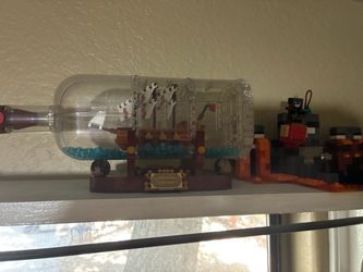 LEGO Ideas Ship in a Bottle 21313 / 92177 – Built Display Set with Stand