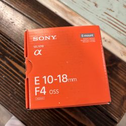Sony E 10-18mm Camera Lens