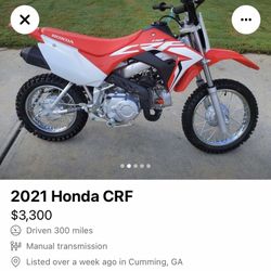 2021 Crf 110  GREAT KIDS BIKE WILL OUTLIVE YOU 