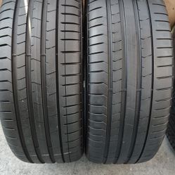 Par De llantas Usadas Pirelli P Zero Runflat 225/40/R/19;93Y 80% De Vida Año 2024