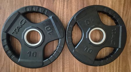 Pair of 10 Lbs Tag Fitness 2" Weight Plates