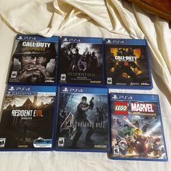 🎮 PS4 Game Bundle – Call of Duty + Resident Evil + LEGO Marvel