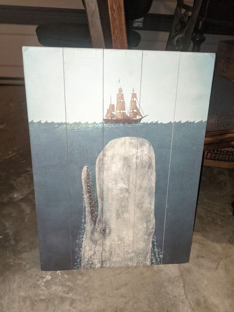 Nautical Painting Wall Hanging Home Decor In Good Condition 