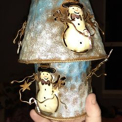 Snowman Candle Holder