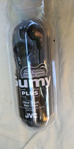 A,JVC GUMY PLUS STEREO HEADPHONES