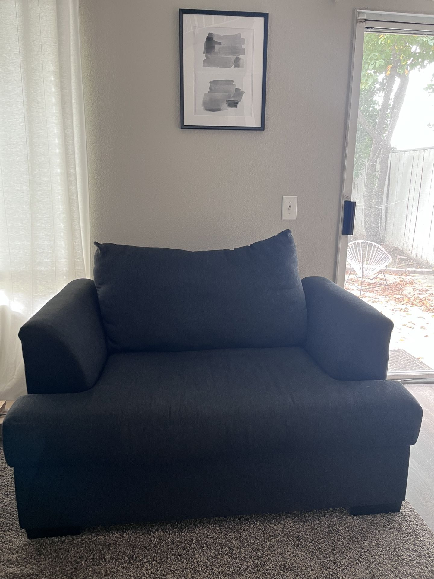 Dark grey couch