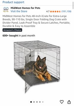 Large dog cage