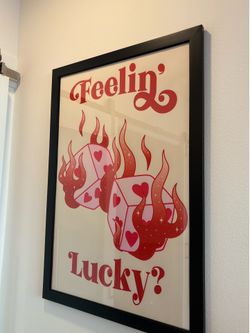 Feelin’ Lucky? Framed Art Print