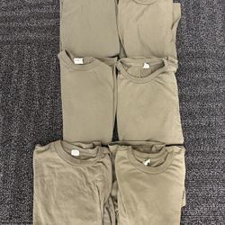 6 DLA Skillcraft Troop Support Coyote Crew Neck Army Military T-Shirt X/xS/M