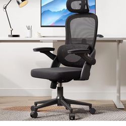 M102C Ergonomic Mesh Office Chair, High Back Desk Chair with 3D Armrests, Up&Down Lumbar Support, Swivel Computer Task Chair with Adjustable 2D Headre