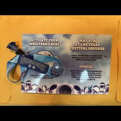 Lovers  And Friends Concert GA Bracelet 