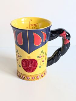 Snow White Signature Dress Coffee Cup Deluxe Mug Disney Parks Rhinestone Apple