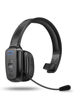 Bluetooth Headset, 60hrs Noise Canceling V5.2 Over Head Headphones, Single Ear Wireless Headset with Mic