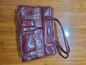 Laptop Bag Red Burgendy Work College Carry Shoulder Business 