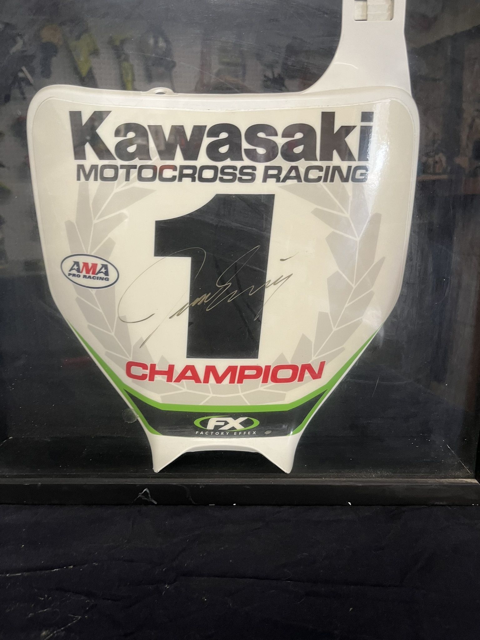 Jeff Emig Autographed Motocross Number Plate