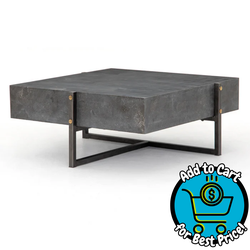 Four Hands Kalen Bluestone Square Coffee Table