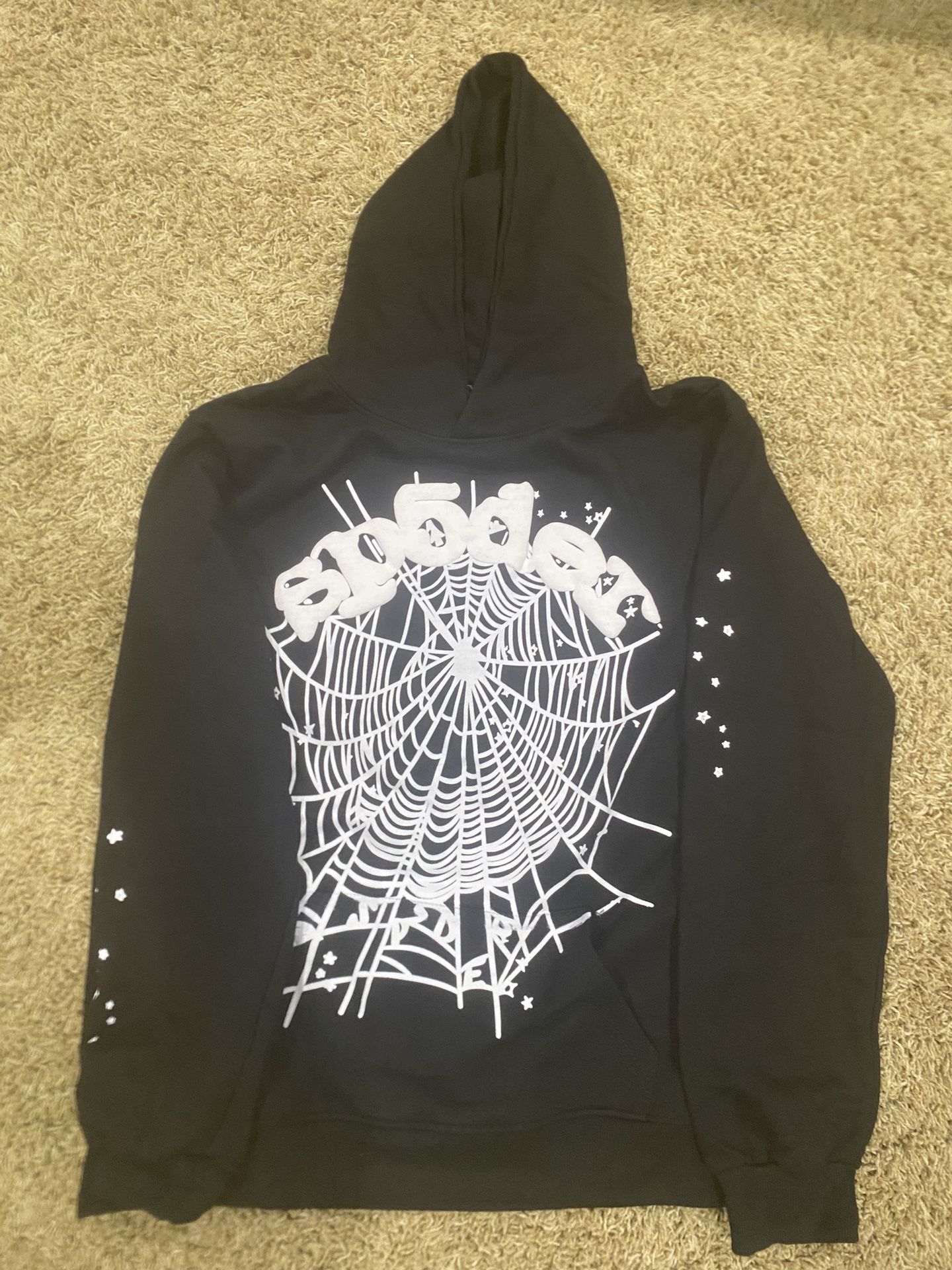 OG black and white spider hoodie