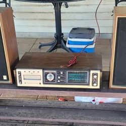 Vintage GE Stereo System w/8 Track 