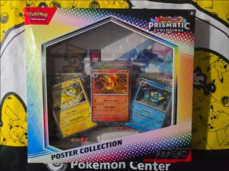 Pokemon TCG Scarlet And Violet Prismatic Evolutions Poster Collection