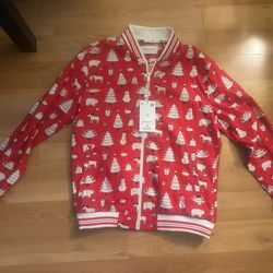 Christmas Zip Up Size Large